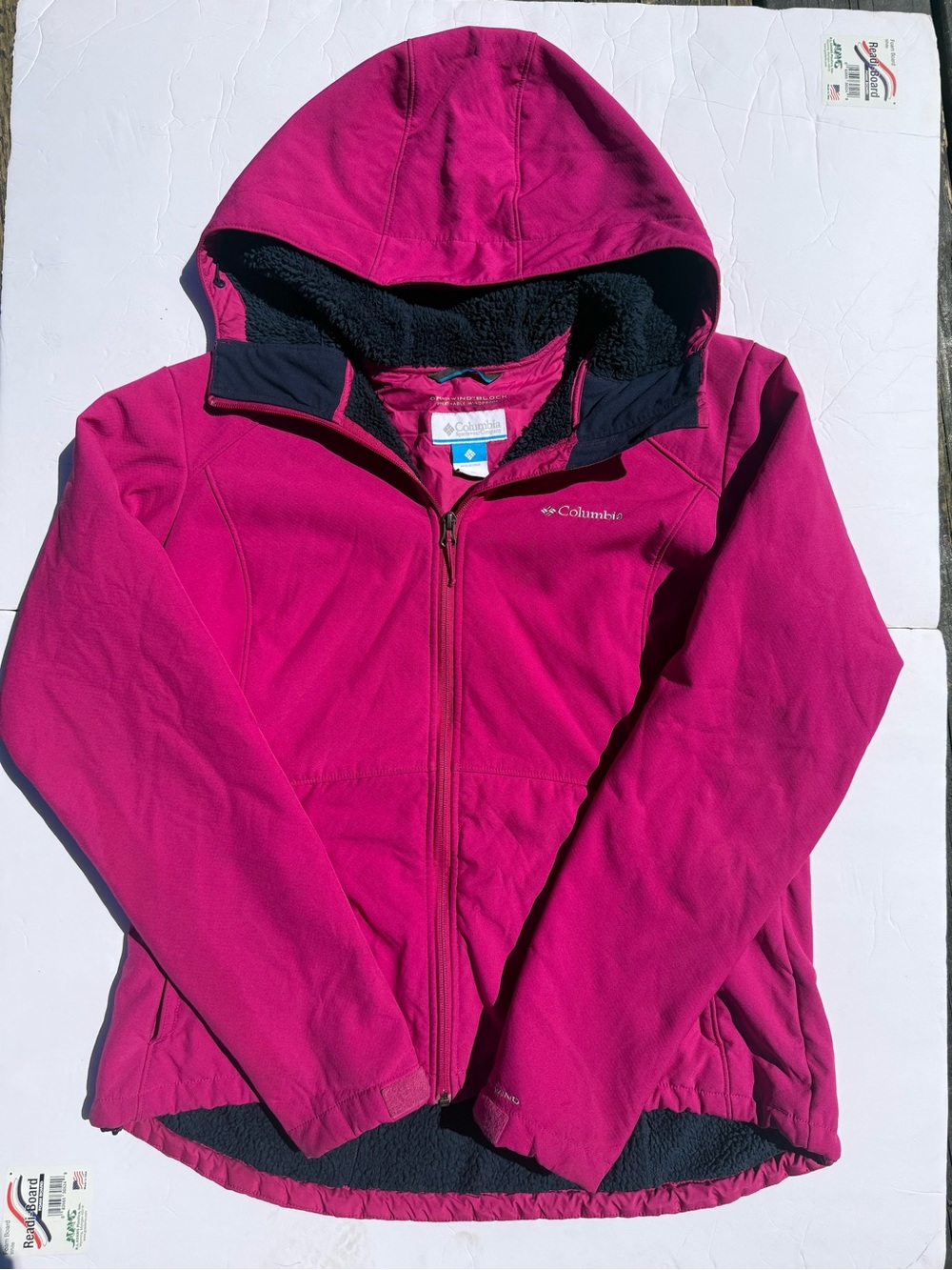 Columbia Kids Magenta Hooded Softshell Jacket